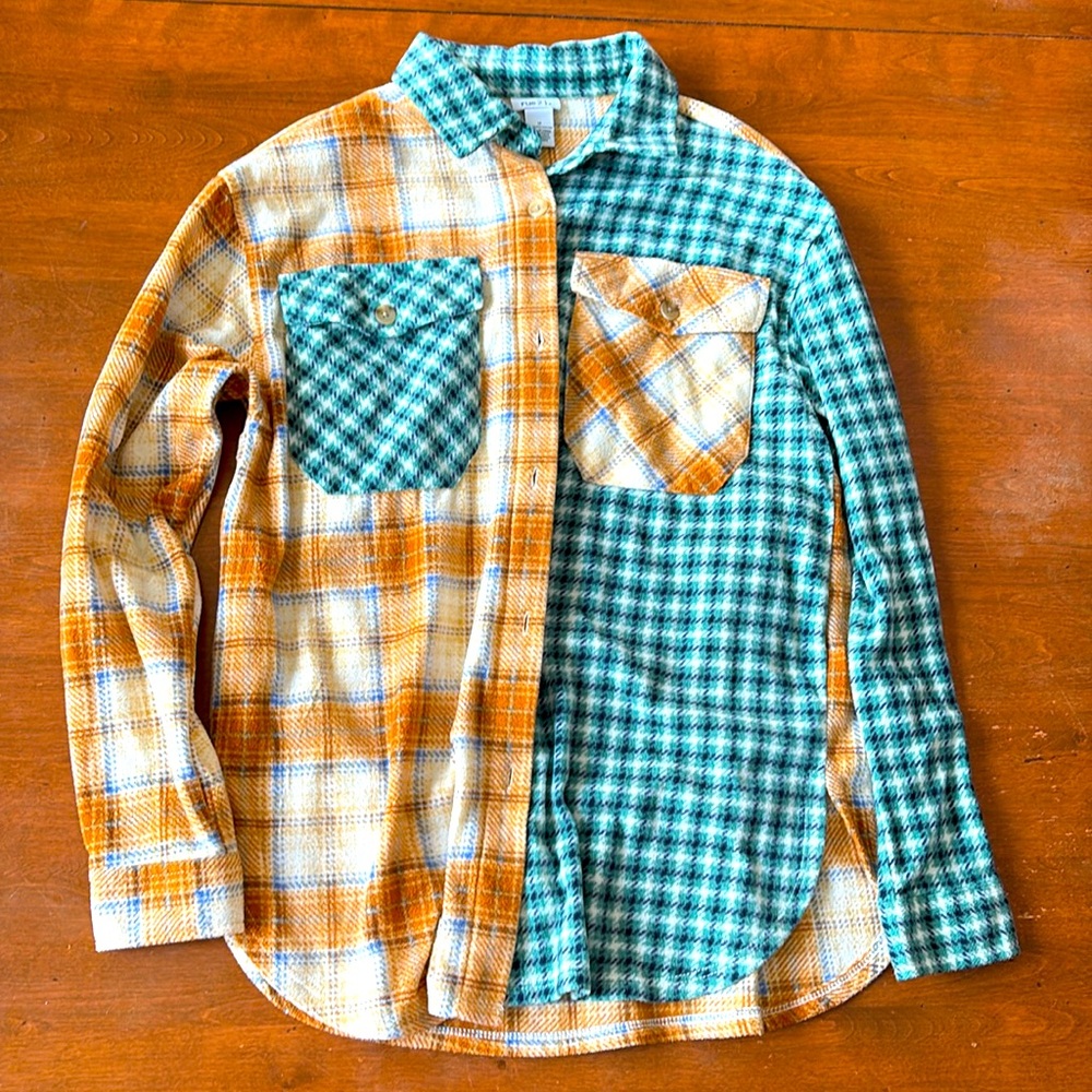 Multi pattern flannel
